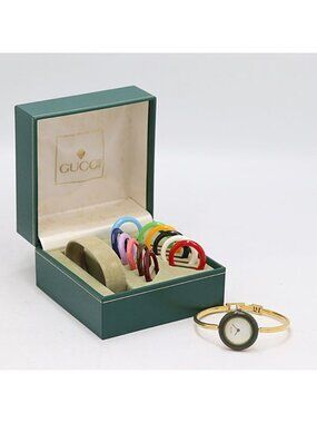 Gucci Change Bezel 11 12.2 Quartz White Dial Watch